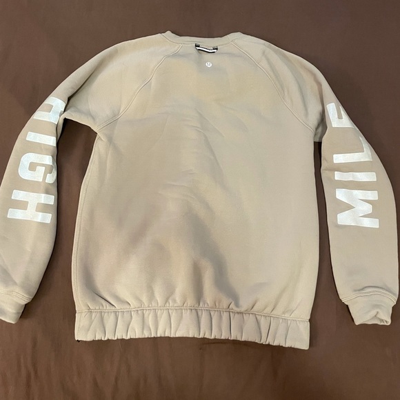 Lululemon Running Oversized Crew Sweater sz 4 Reflective Mile High - Picture 2 of 7